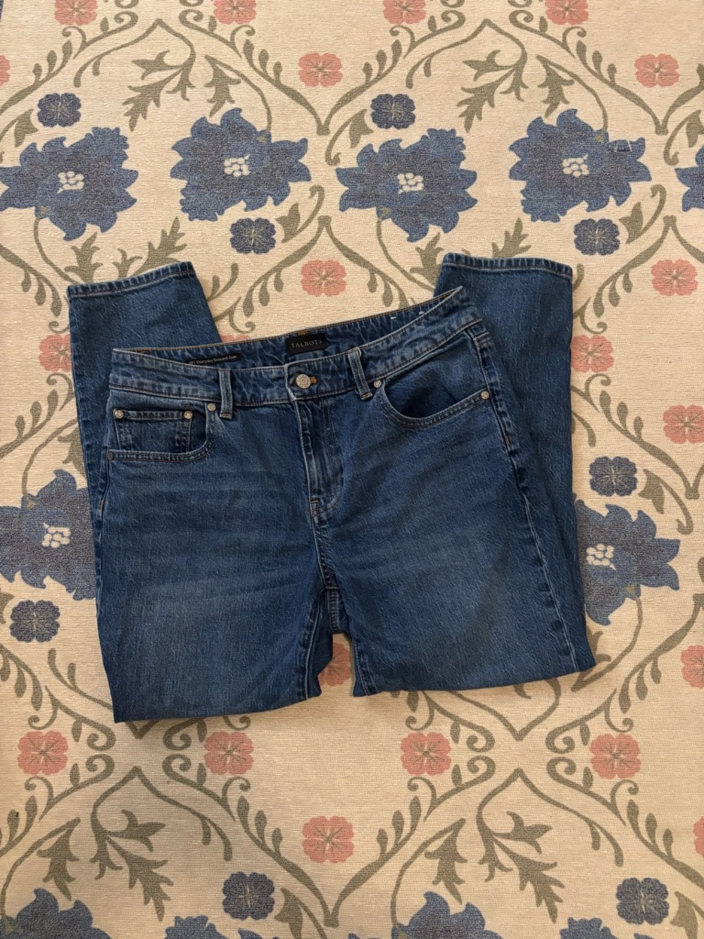 Talbots Midnight Blue Straight-Leg Denim Jeans